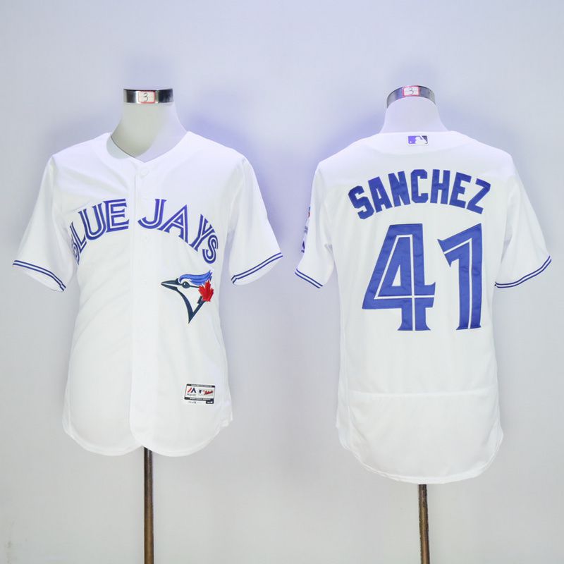 Men Toronto Blue Jays #41 Sanchez White MLB Jerseys